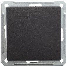 Выключатель 1 клавишный без рамки сп 2p (250в, 16ах) черный бархат w59 |20шт| VS216-152-6-86