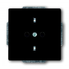 Розетка schuko 16а 250в, серия solo/future, цвет чёрный бархат 2011-0-6211