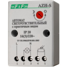 Фотореле azh-s (выносной фотодатчик ip-65 монтаж на плоскость 230в 16а 1z ip20) евроавтоматика f&f EA01.001.007