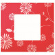 Рамка - декор 2-х местная для 2700620-03., s27pl, красное и белое (1 шт.) simon