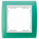 Рамка 1 - местная, s82, зеленый полупрозрачный - белая (1 шт.) simon