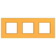 Рамка 3 места unica quadro оранж unica |3шт| MGU4.706.29