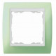 Рамка 1 - местная, s82, пастель зеленая - белая (1 шт.) simon