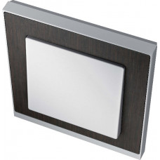 M-pure decor 1-постовая рамка, венге/цвет алюминия MTN4010-3671