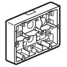 Коробка накладная, монтажная для суппорта кат. № 080266, глубиной 50 мм, 2 х 6 / 2 х 8 / 2 х 3 х 2 модуля, белая mosaic (1 шт.) legrand 80276