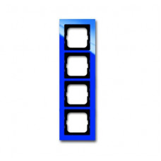Рамка 4-постовая, серия axcent, цвет синий 1754-0-4354