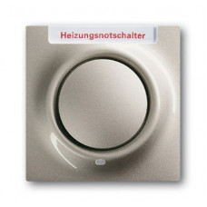Клавиша для механизма 1-клавишного выключателя/переключателя/кнопки, с красной линзой, с маркировкой hns, серия impuls, цвет шампань-металлик 1753-0-6612