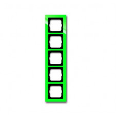 Рамка 5-постовая, серия axcent, цвет зелёный 1754-0-4351