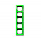 Рамка 5-постовая, серия axcent, цвет зелёный