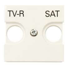 Накладка для tv-r-sat розетки, 2-модульная, серия zenit, цвет шампань N2250.1 CV