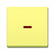 Клавиша для механизма 1-клавишного выключателя/переключателя/кнопки с красной линзой, серия solo/future, цвет sahara/жёлтый