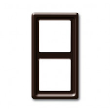 Рамка 2-постовая, серия allwetter 44, цвет коричневый 1730-0-0277