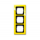 Рамка 3-постовая, серия axcent, цвет жёлтый