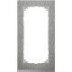 M-pure decor 2-постовая рамка без перегородки, нерж.сталь/цвет алюминия