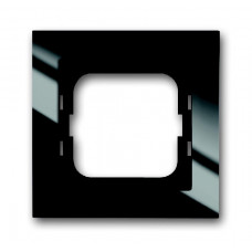 Рамка 1-постовая, для монтажа заподлицо, серия axcent, цвет черный 1753-0-4126