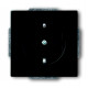 Розетка schuko 16а 250в с защитными шторками, серия solo/future, цвет чёрный бархат