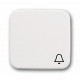 Клавиша для механизма 1-клавишного выключателя/переключателя/кнопки с символом звонок, серия reflex si, цвет альпийский белый