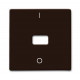Клавиша для механизма 1-клавишного выключателя/переключателя/кнопки, с окном для линзы, с маркировкой i/o (ip44), серия allwetter 44, цвет коричневый