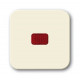 Клавиша для механизма 1-клавишного выключателя/переключателя/кнопки с красной линзой, серия busch-duro 2000 si, цвет слоновая кость