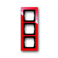 Рамка 3-постовая, серия axcent, цвет красный 1754-0-4342