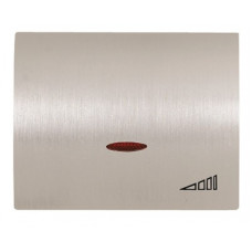 Накладка (центральная плата) для механизма клавишного светорегулятора, серия olas, цвет полированная сталь 8460.1 AL