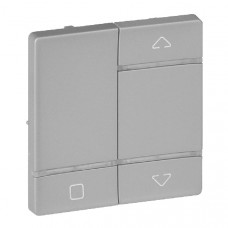 Лицевая панель для радиоприемного выключателя myhome play zigbee, для приводов жалюзи / рольставень, алюминий, valena life (1 шт.) legrand 754729