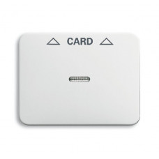 Плата центральная (накладка) для механизма карточного выключателя 2025 u, серия alpha nea, цвет белый глянцевый 1710-0-3297