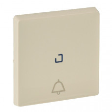 Лицевая панель для кнопочного выключателя, с символом « звонок », c линзой для подсветки, слоновая кость, valena life (1 шт.) legrand 755051