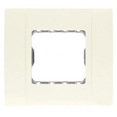 Рамка 1-постовая, 1-модульная, с монтажными лапками, серия (re)stylo, цвет альпийский белый 2771.3 BA
