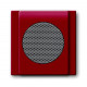 Плата центральная (накладка) для громкоговорителя 8223 u, серия impuls, цвет бордо/ежевика
