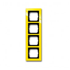 Рамка 4-постовая, серия axcent, цвет жёлтый 1754-0-4348