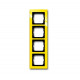 Рамка 4-постовая, серия axcent, цвет жёлтый