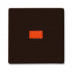 Клавиша для механизма 1-клавишного выключателя/переключателя/кнопки, с красной линзой (ip44), серия allwetter 44, цвет коричневый