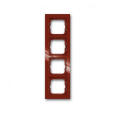 Рамка 4-постовая, серия axcent, цвет foyer-red 1754-0-4479