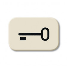 Линза с символом ключ, серия busch-duro 2000 si, цвет слоновая кость 1433-0-0440