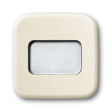 Клавиша для механизма 1-клавишного выключателя/переключателя/кнопки с подсвечивающимся полем для надписи, серия busch-duro 2000 si, цвет слоновая кость 1731-0-0405