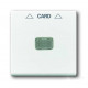 Накладка (центральная плата) для механизма карточного выключателя 2025 u альпийский белый basic 55