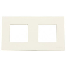 Рамка 2-постовая, базовая, серия zenit, цвет альпийский белый N2272.1 BL
