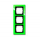 Рамка 3-постовая, серия axcent, цвет зелёный