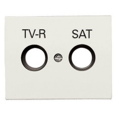 Накладка для tv-r-sat розетки, серия olas, цвет белый жасмин 8450.1 BL