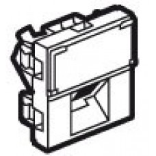 Розетка rj - 45, кат. 6, utp 45°, 2 модуля, белый, lcs2, mosaic (10 шт.) legrand 76503