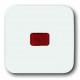 Клавиша для механизма 1-клавишного выключателя/переключателя/кнопки с красной линзой, серия reflex si, цвет альпийский белый