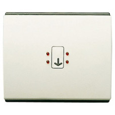 Накладка для механизма карточного выключателя с линзой подсветки и маркировкой, серия olas, цвет белый жасмин 8414 BL