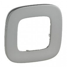 Рамка 1 - постовая, универсальная, полированная сталь, valena allure (1 шт.) legrand 755501
