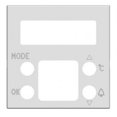 Накладка для механизма будильника с термометром 8149.5, 2-модульная, серия zenit, цвет серебристый N2249.5 PL