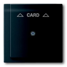 Плата центральная (накладка) для механизма карточного выключателя 2025 u, серия impuls, цвет чёрный бархат 1753-0-0159