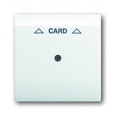 Плата центральная (накладка) для механизма карточного выключателя 2025 u, серия impuls, цвет альпийский белый 1753-0-6703