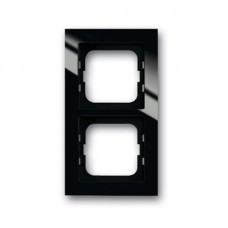 Рамка 2-постовая, для монтажа заподлицо, серия axcent, цвет черный 1753-0-4127