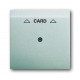 Плата центральная (накладка) для механизма карточного выключателя 2025 u, серия impuls, цвет серебристый металлик