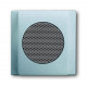 Плата центральная (накладка) для громкоговорителя 8223 u, серия impuls, цвет серебристо-алюминиевый